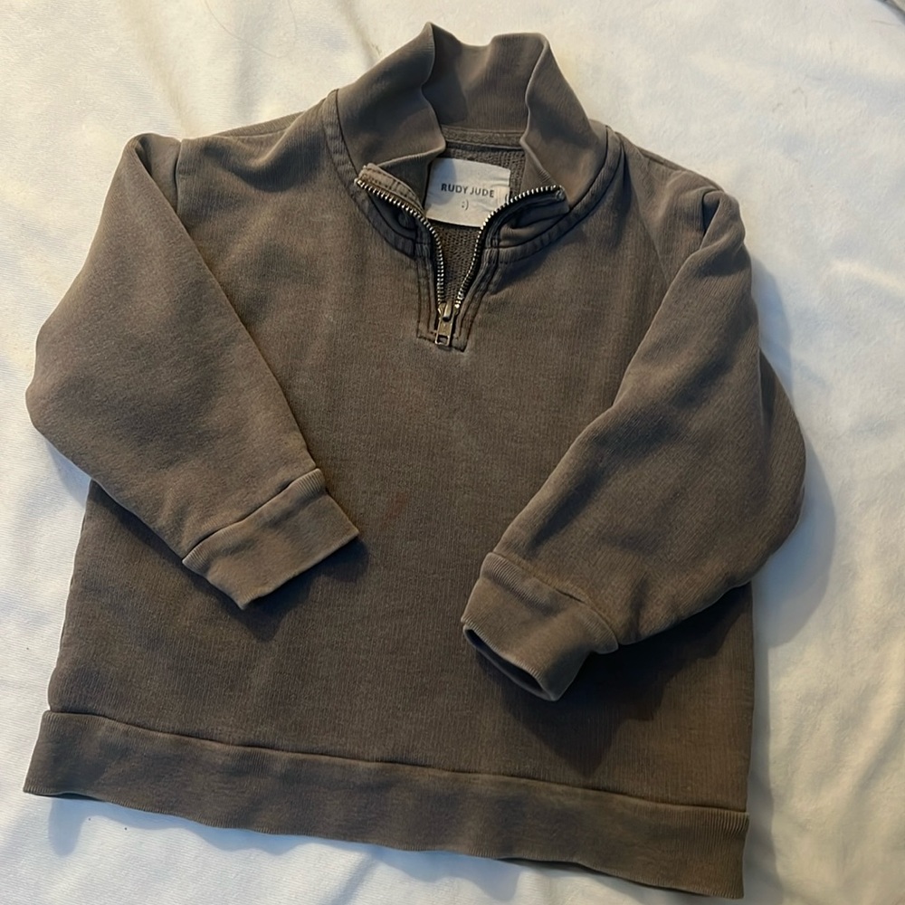 Rudy Jude Kids Half Zip Pullover Sweatshirt, size small
